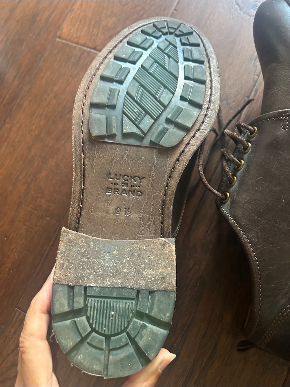 Lucky Brand Brown Leather Men’s Shoes - Unworn and Excellent Condition - Picture 9 of 10